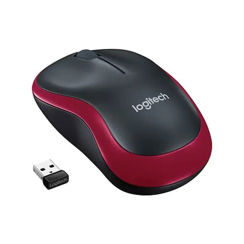 Souris sans fil Logitech M185 Rouge - Image 1