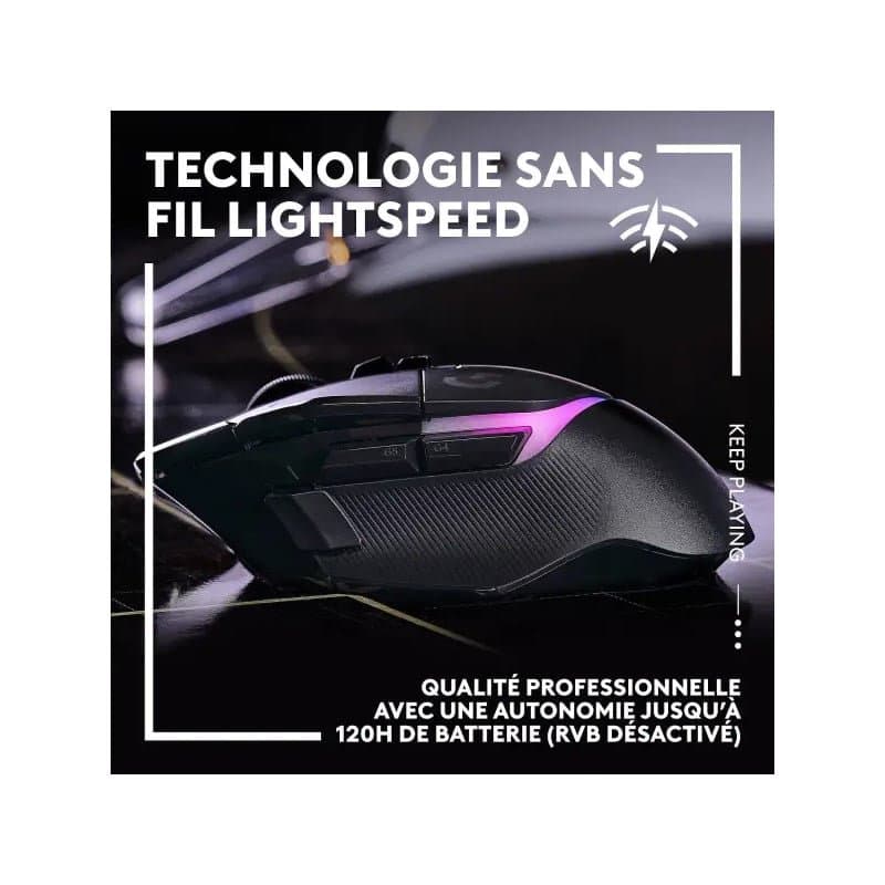 Logitech G502X Plus LIGHTSPEED RGB Noir - Image 4