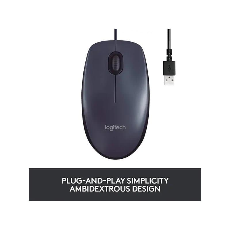 LOGITECH B100 OPTICAL USB Noir - Image 4