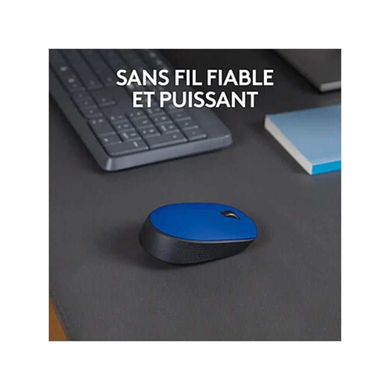 Logitech M171 Wireless Mouse Bleu - Image 4