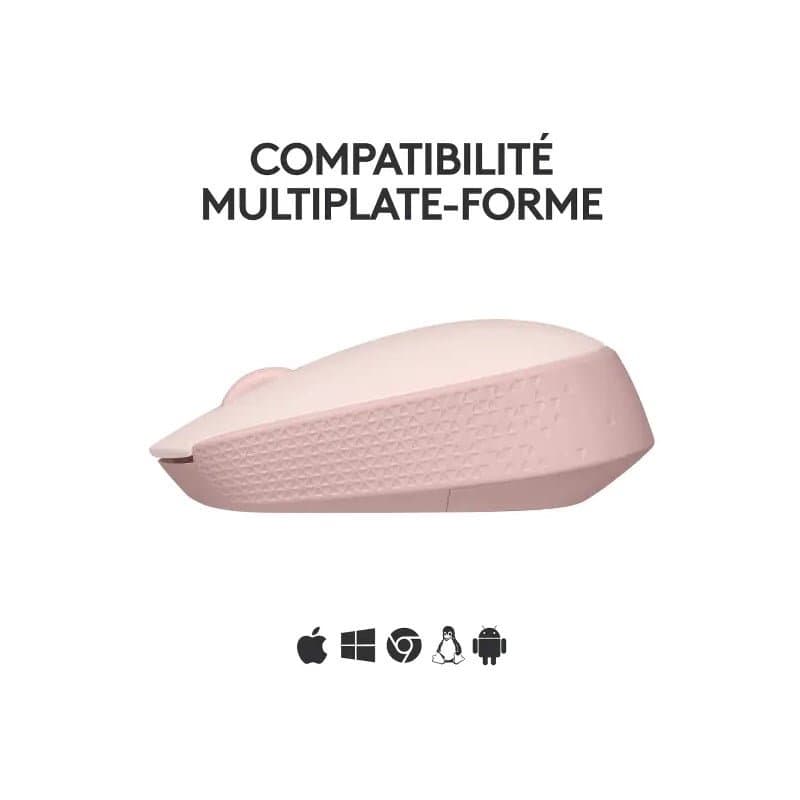 Logitech M171 Wireless Mouse Rose - Image 3
