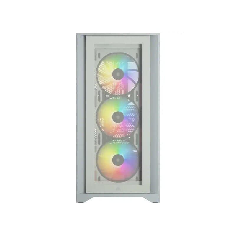 Corsair iCUE 4000X RGB Tempered Glass Blanc - Image 2