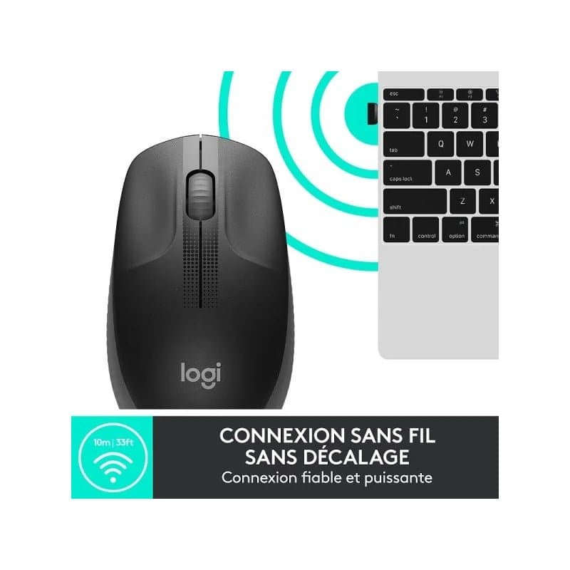 Logitech Souris sans fil M190 (rouge) - Image 2