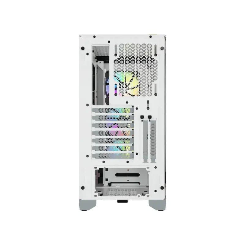 Corsair iCUE 4000X RGB Tempered Glass Blanc - Image 4