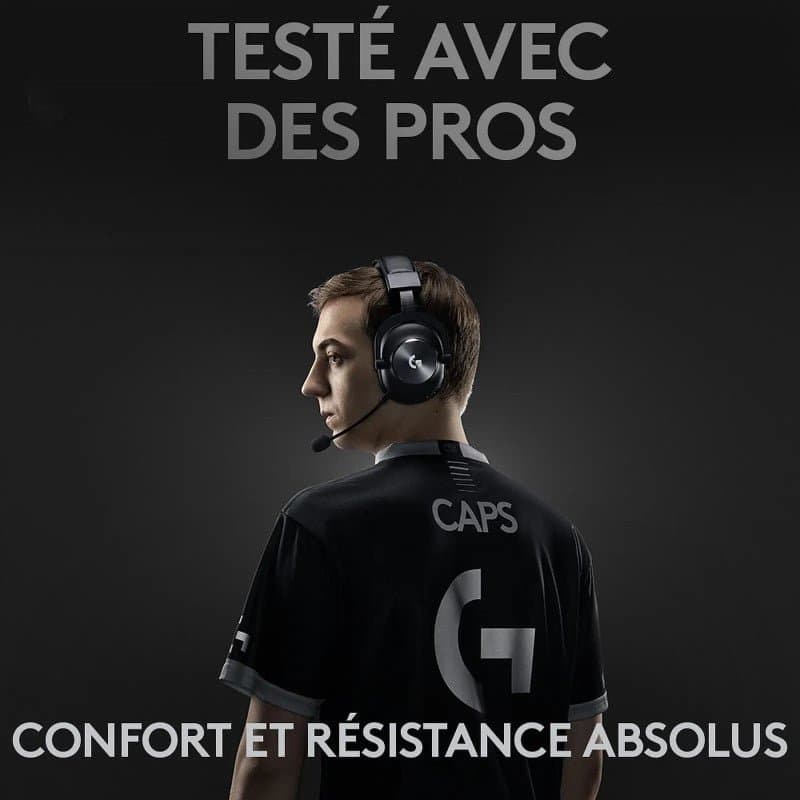 LOGITECH G PRO X WIRELESS LIGHTSPEED GAMING HEADSET Noir - Image 2
