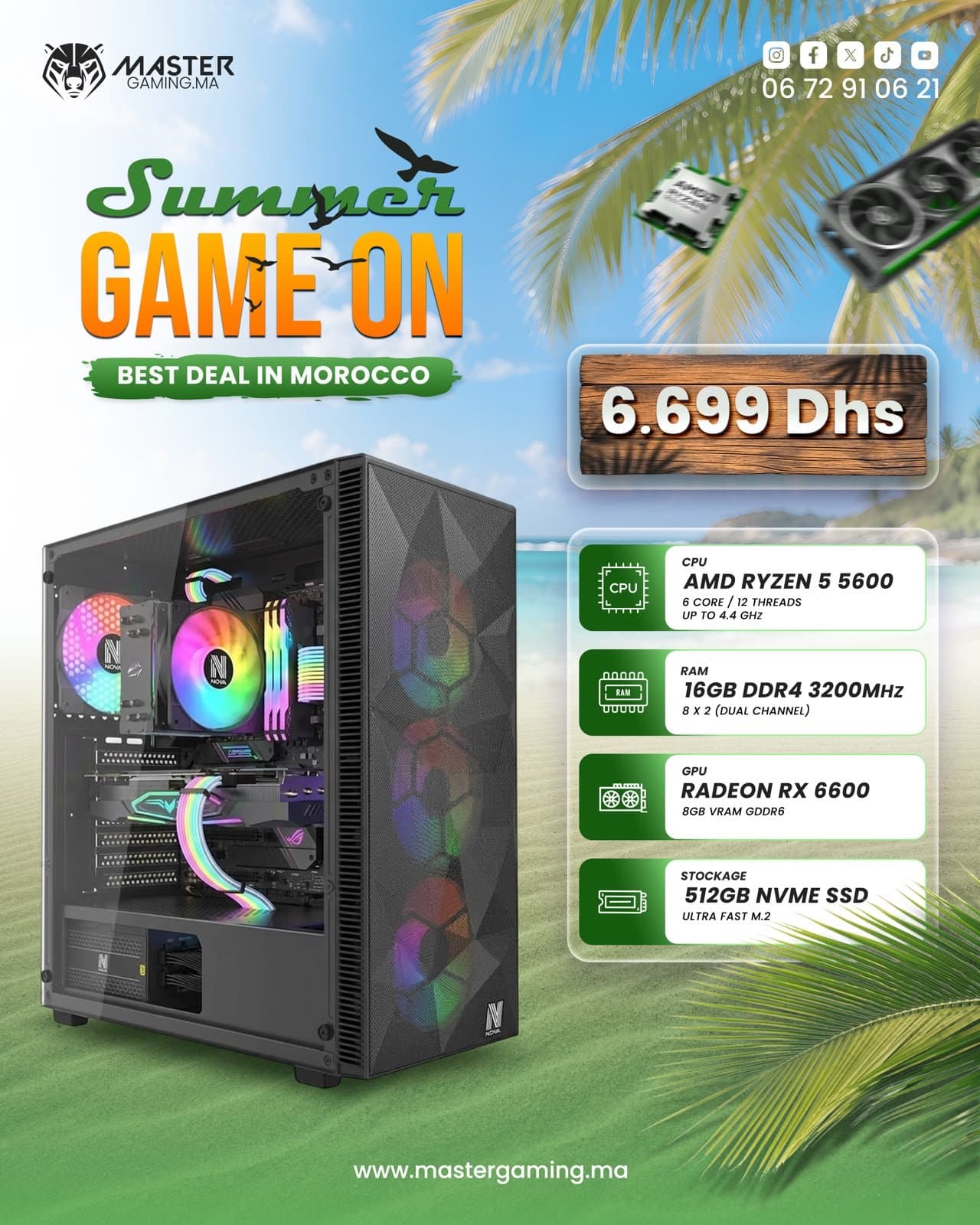 Master Gaming RX 6600 - Image 1