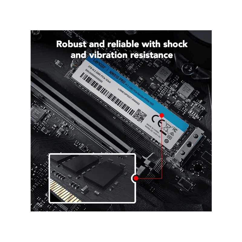 LEXAR NM610 PRO 1TB SSD NVME M.2 PCIe Gen3x4 - Image 4