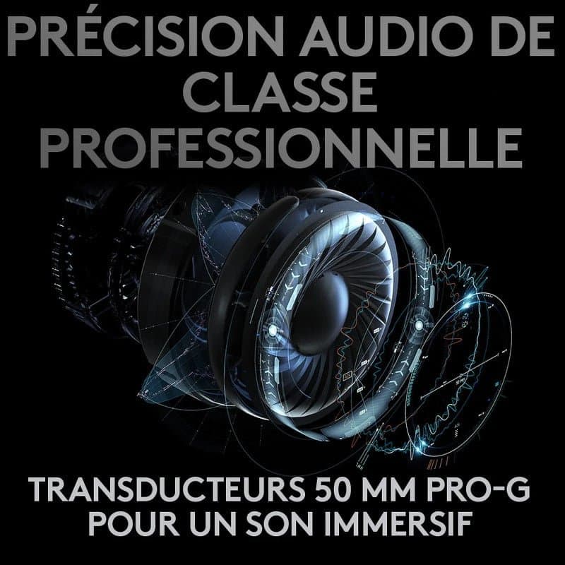 LOGITECH G PRO X WIRELESS LIGHTSPEED GAMING HEADSET Noir - Image 4