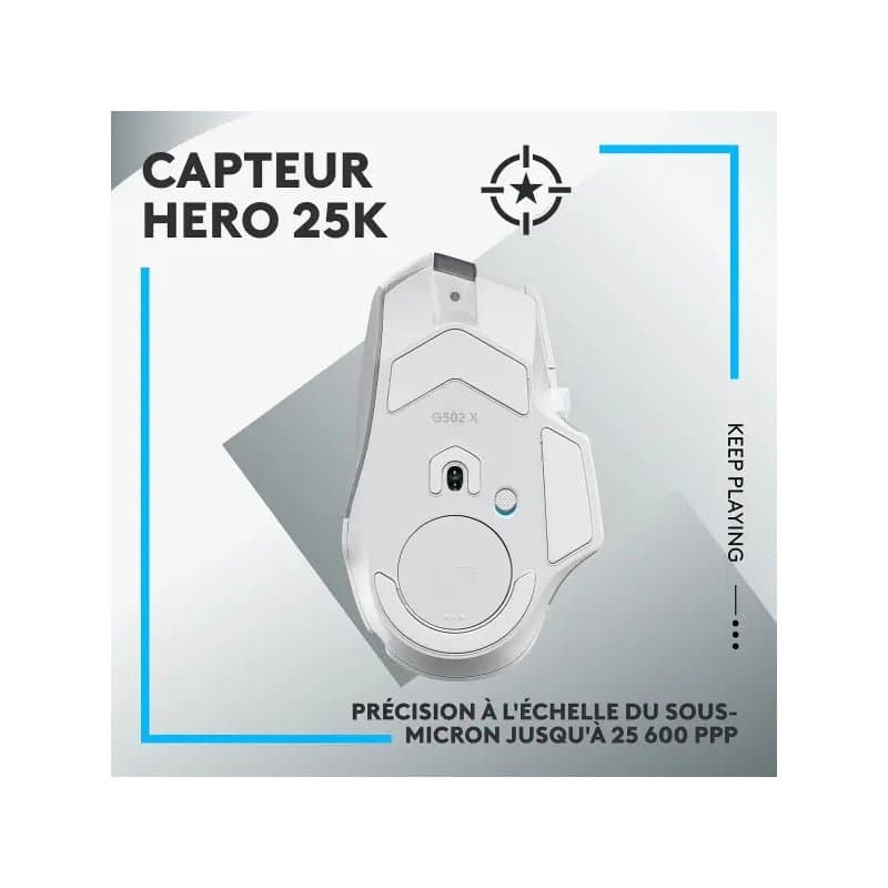 Logitech G502X Lightspeed Blanc - Image 3