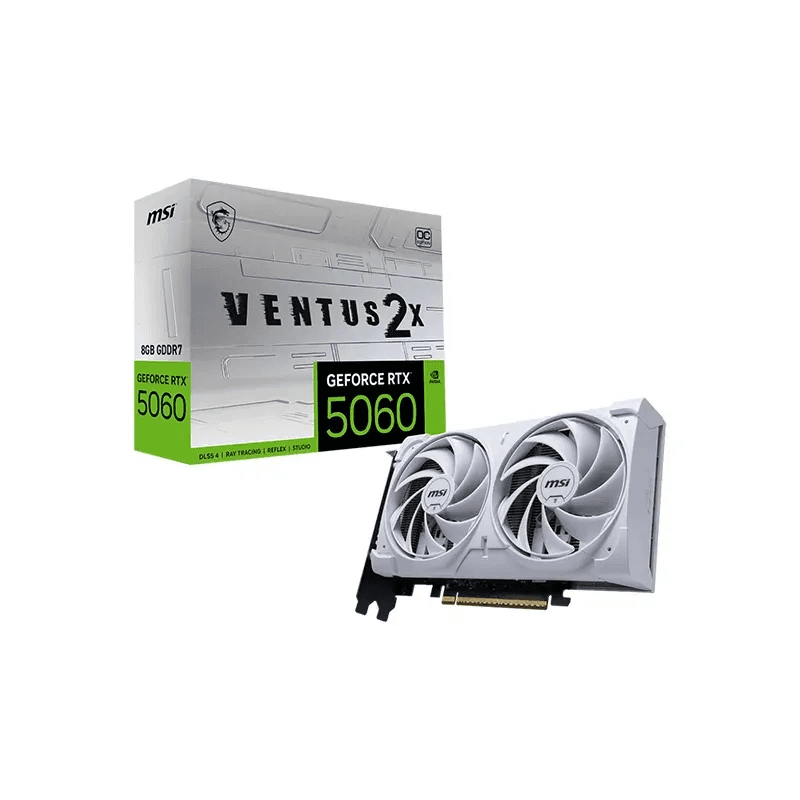 MSI GeForce RTX 5060 8G VENTUS 2X OC Blanc