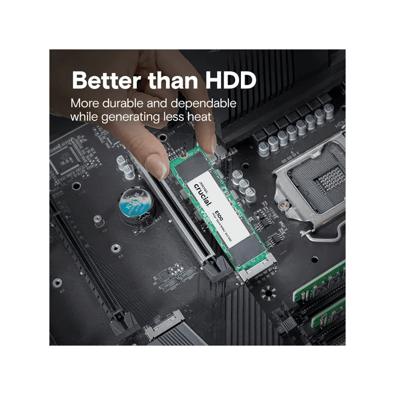 CRUCIAL E100 480GB SSD M.2 PCIe NVMe - Image 3