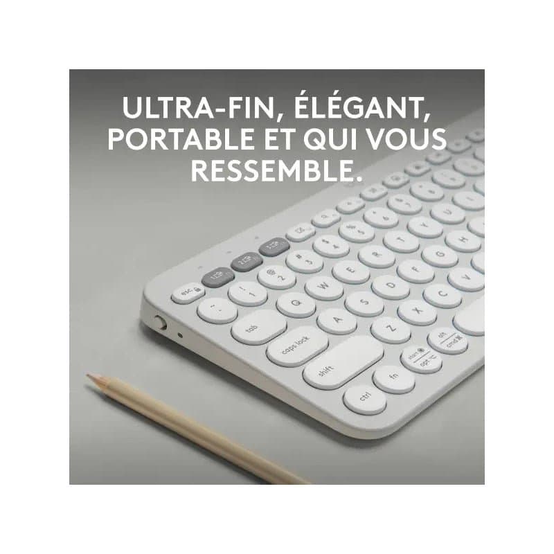 Logitech Pebble Keys 2 K380s Blanc - Image 3