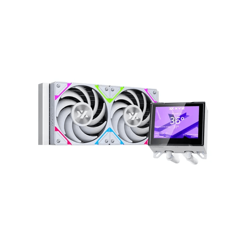 XYZ HYDROVIEW 240 AIO RGB Blanc - Image 1