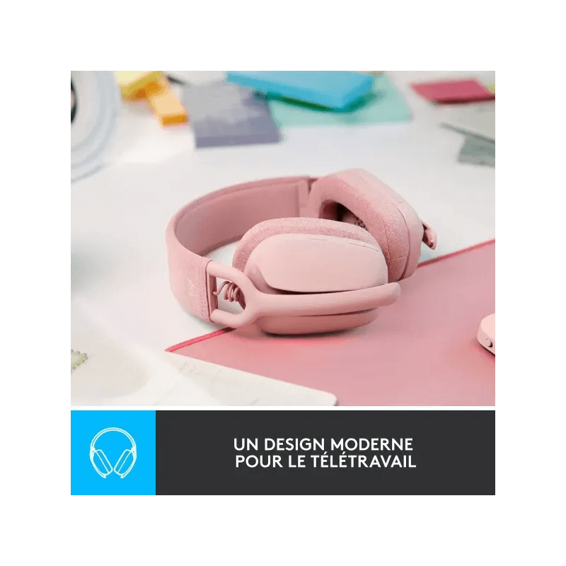 LOGITECH ZONE VIBE 100 Rose - Image 3
