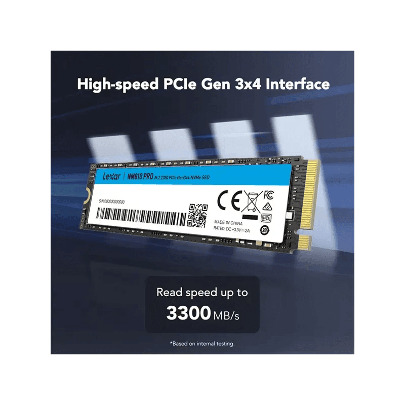 LEXAR NM610 PRO 500GB SSD NVME M.2 PCIe Gen3x4 - Image 5