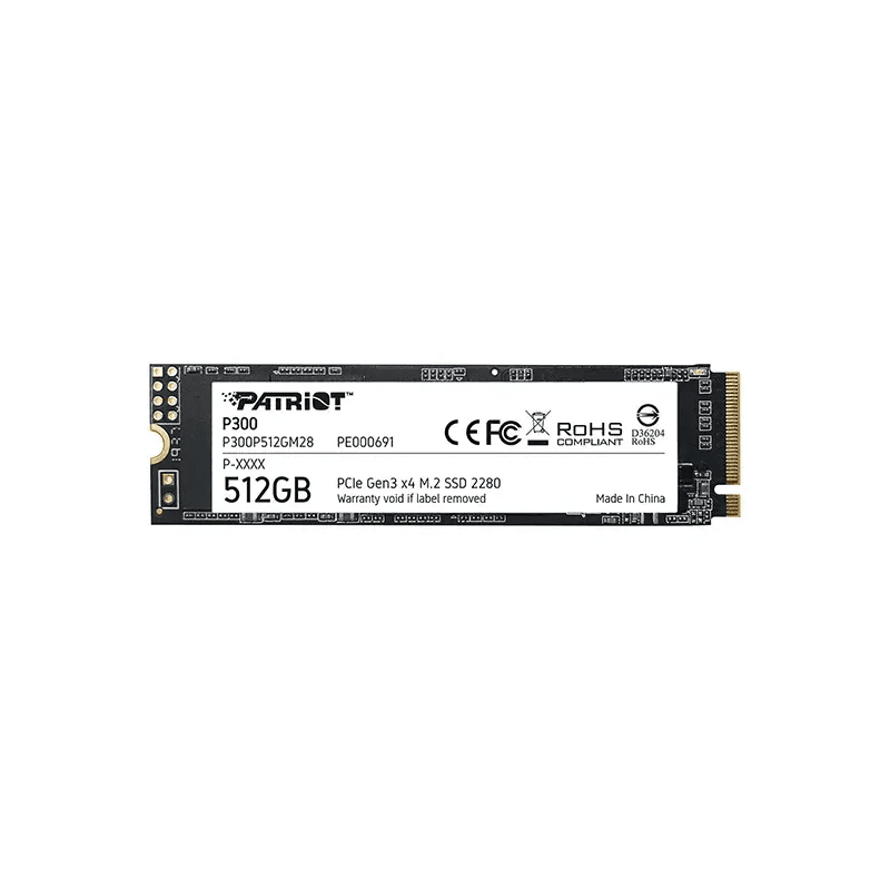 PATRIOT P300 512GB M.2 PCIE NVME SSD