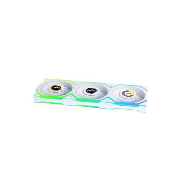 Lian Li Uni Fan SL Wireless LCD 120 Blanc - Pack de 3 - Image 2