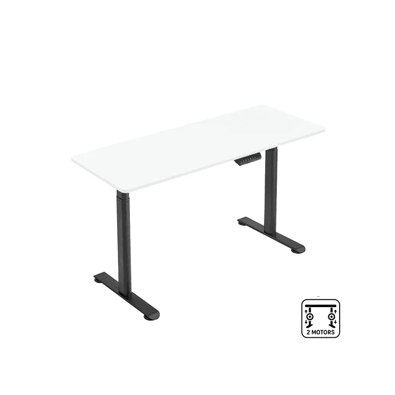 NOVA T020 SHELF + NOVA TABLETOP Blanc 120x60cm