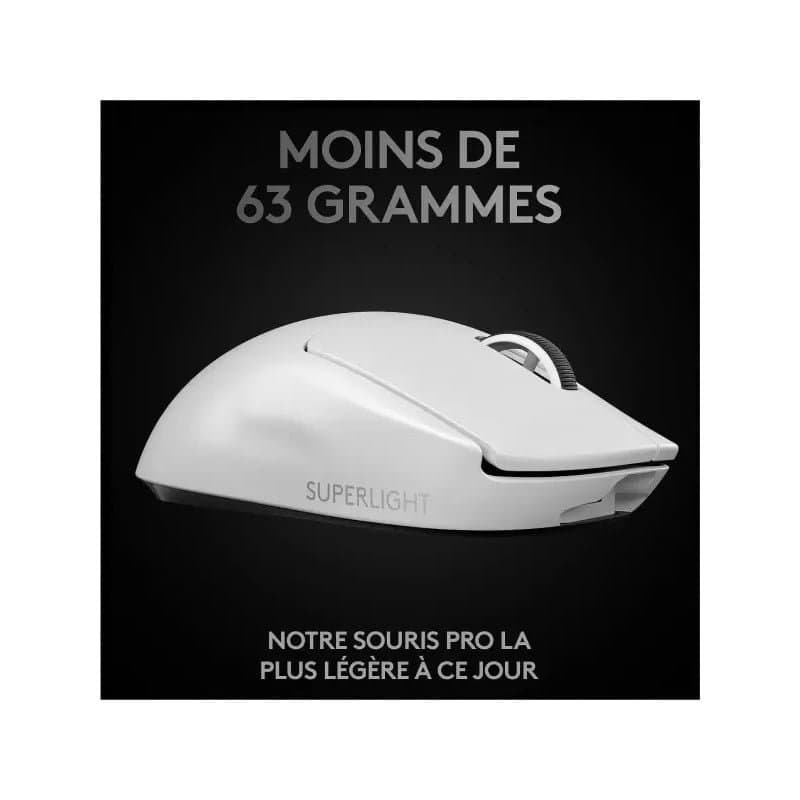 LOGITECH WIRELESS GAMING PRO X SUPERLIGHT Blanc - Image 4