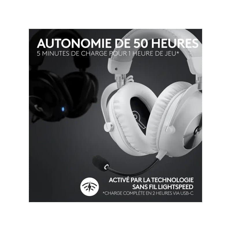 Logitech G Pro X 2 Lightspeed Blanc - Image 2
