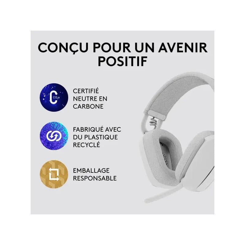 Logitech Zone Vibe 100 Blanc - Image 4