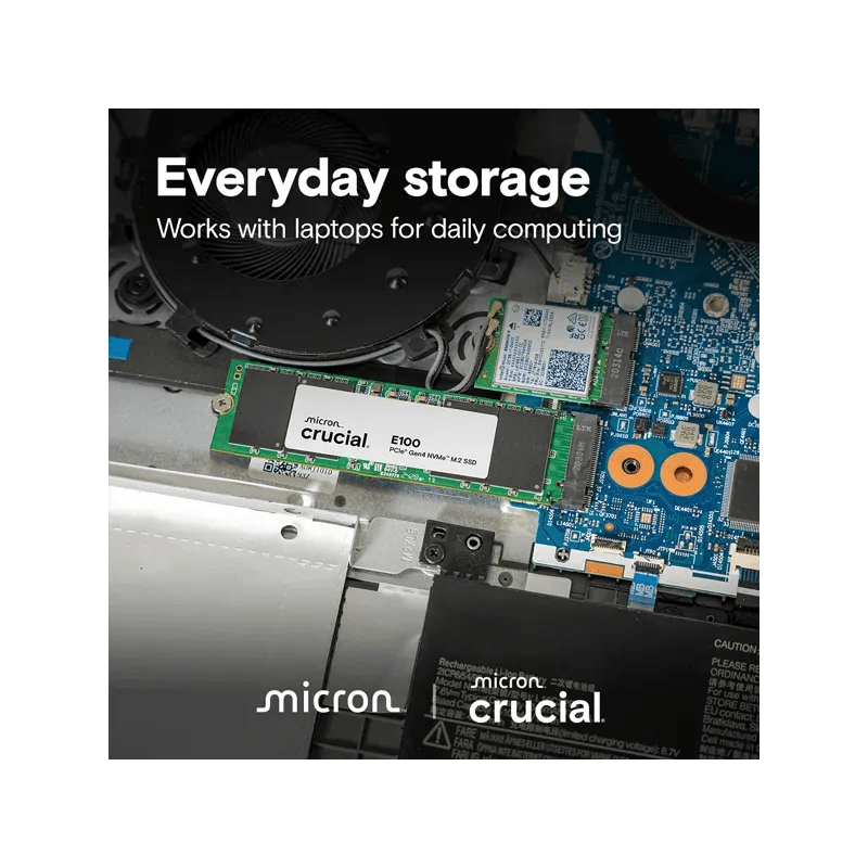 CRUCIAL E100 480GB SSD M.2 PCIe NVMe - Image 4