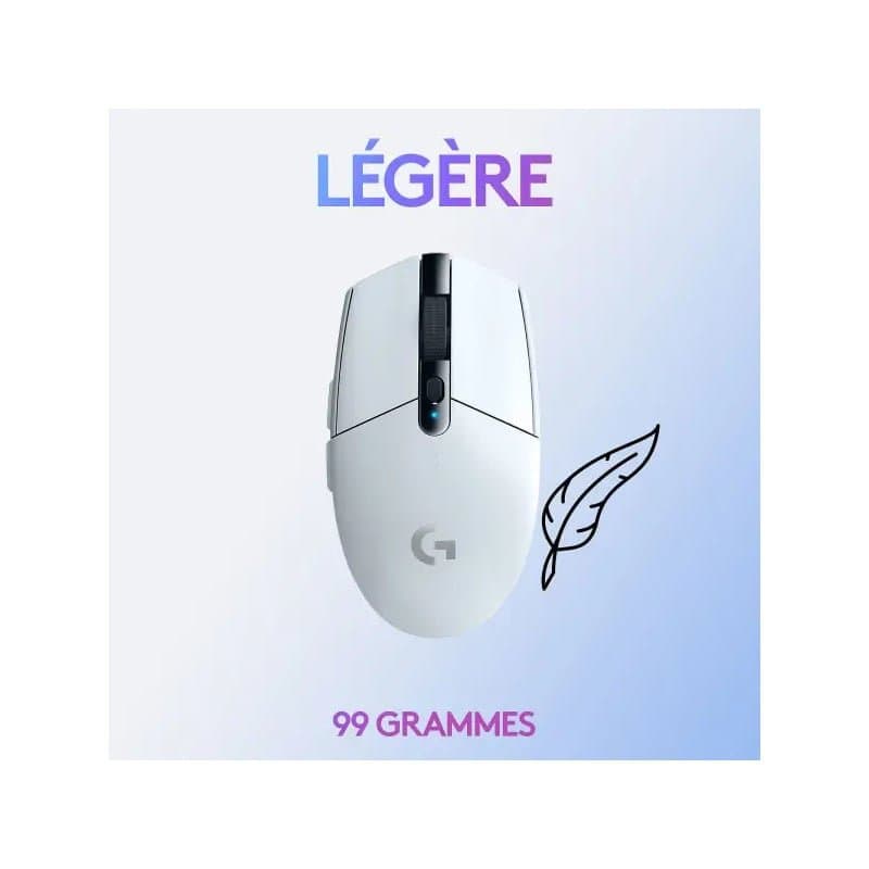 Logitech G305 Lightspeed Blanc - Image 4