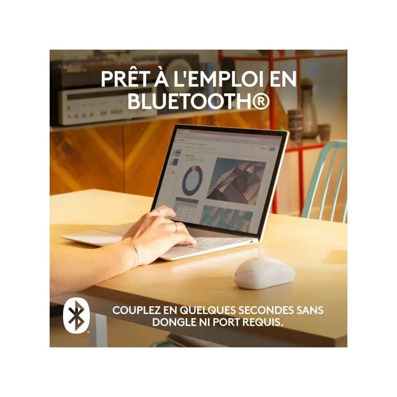 Logitech M240 Silent Blanc - Image 4