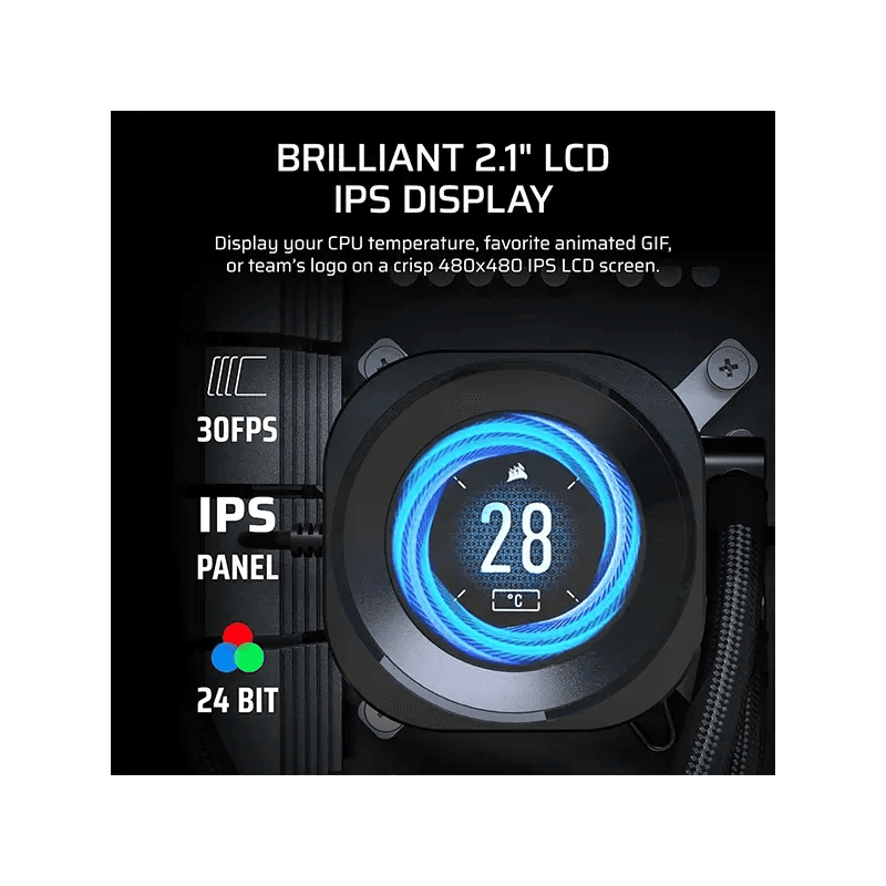 CORSAIR NAUTILUS 240 RS LCD Noir - Image 3
