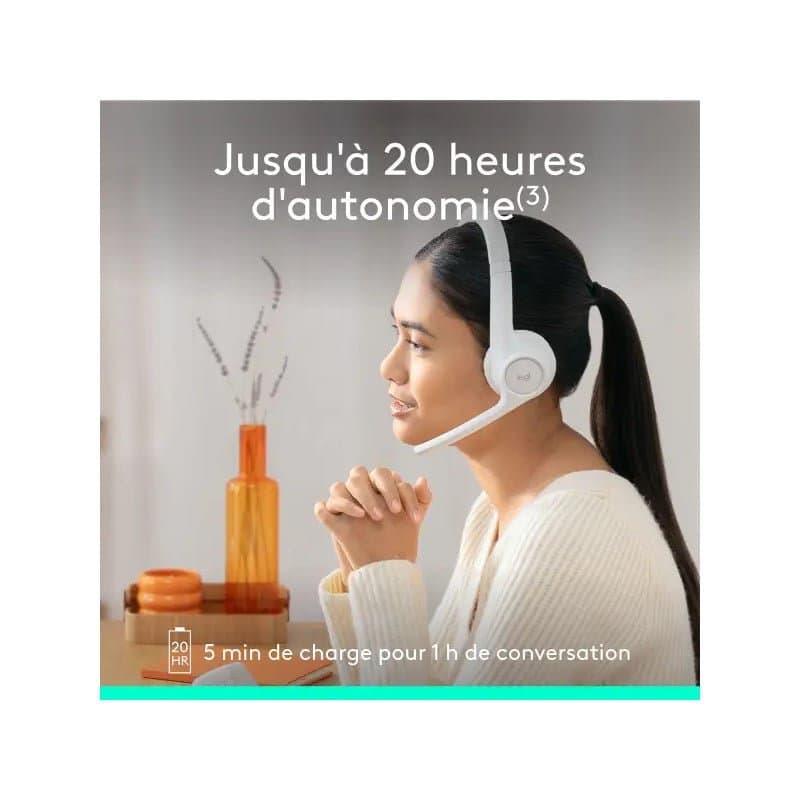Logitech Zone 300 Blanc - Image 3