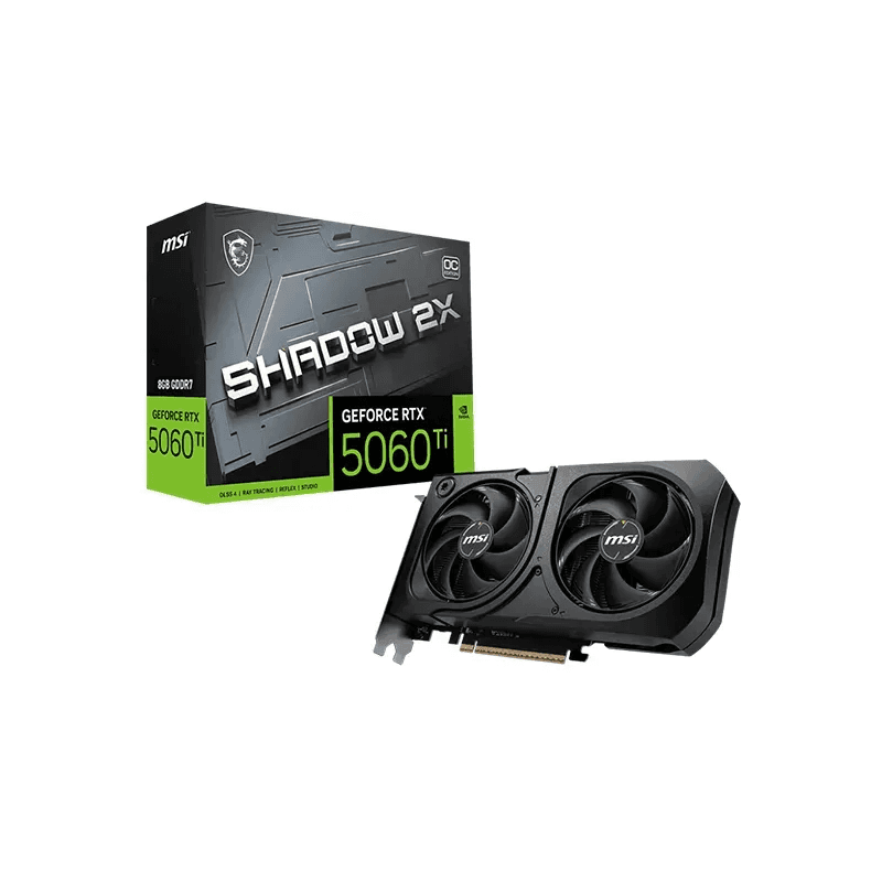 MSI GeForce RTX 5060 Ti 8G SHADOW 2X OC PLUS BULK - Image 1