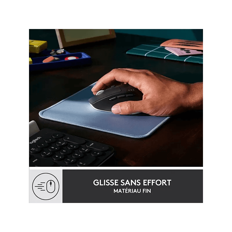 Tapis de souris LOGITECH Série Studio Bleu Gris - Image 2