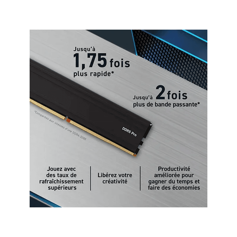 CRUCIAL PRO 32GB (2x16GB) DDR5 5600 MHz CL46 - CP2K16G56C46U5 - Image 4