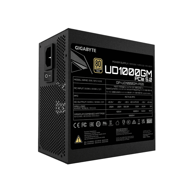 GIGABYTE UD1000GM PG5 1000W GOLD - Image 4