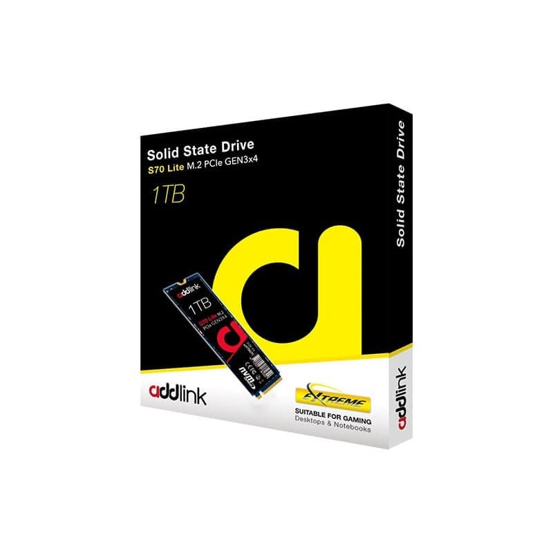 Addlink S70 Lite 1TB SSD M.2 PCle GEN3X4 | ad1TBS70LTM2P - Image 2