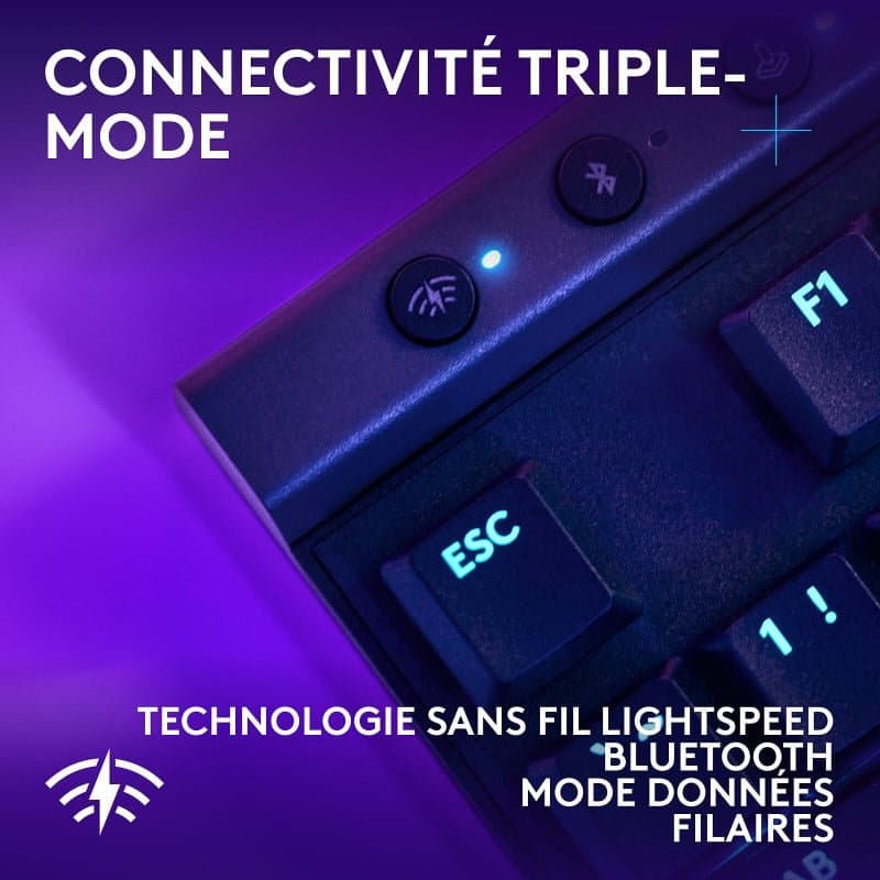 Logitech G515 TKL Lightspeed Noir (Version Tactile) - Image 3