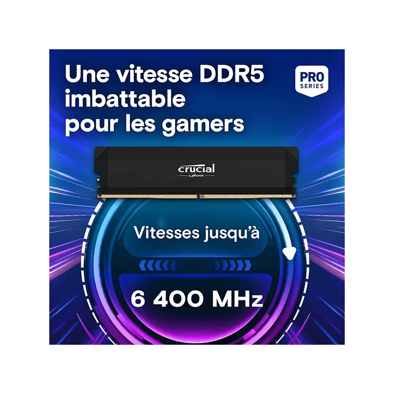 CRUCIAL PRO OVERCLOCKING 32GB (2x16GB) DDR5 6000MHz CL36 - Image 2