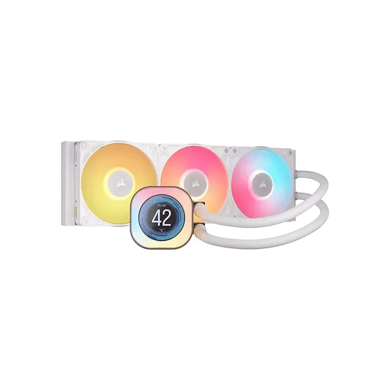 CORSAIR iCUE LINK TITAN 360 RX LCD RGB Blanc - Image 1