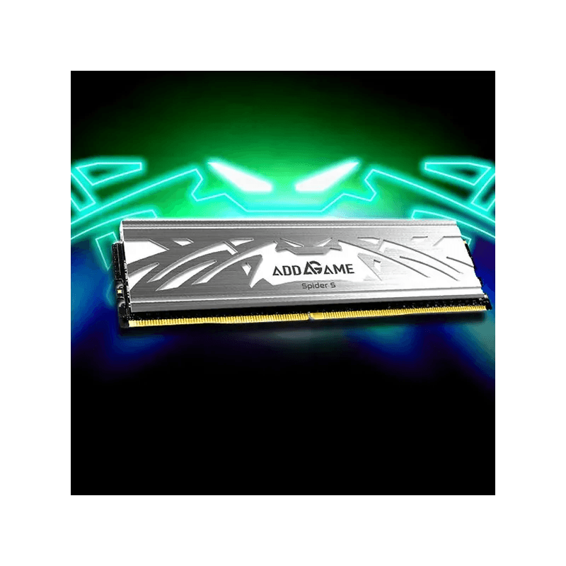 Addlink AddGame Spider S5 32GB (2x16GB) DDR5 5600MHZ CL40 Mémoire avec Heatsink - Silver | AG16GB56C40S5USX2 - Image 2