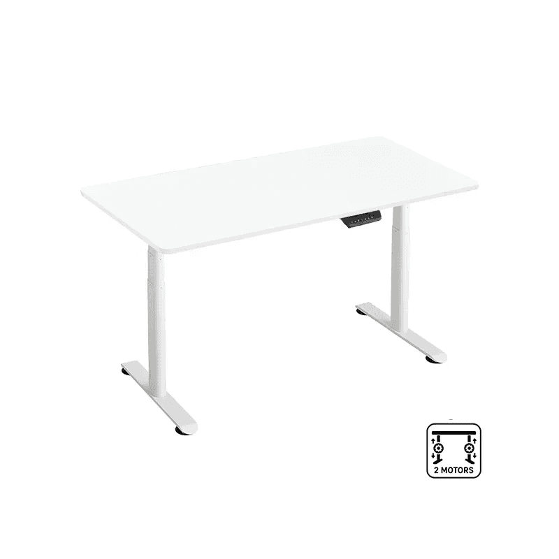 NOVA T021 SHELF Blanc + NOVA TABLETOP Blanc 120x60cm