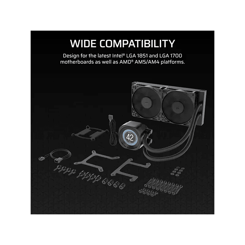 CORSAIR NAUTILUS 240 RS LCD Noir - Image 2