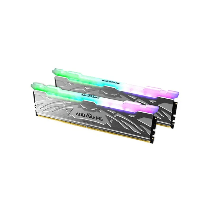 Addlink AddGame Spider X5 RGB 32GB (2x16GB) DDR5 5600MHZ CL40 Mémoire avec Heatsink - Silver | AG16GB56C40X5USX2 - Image 1