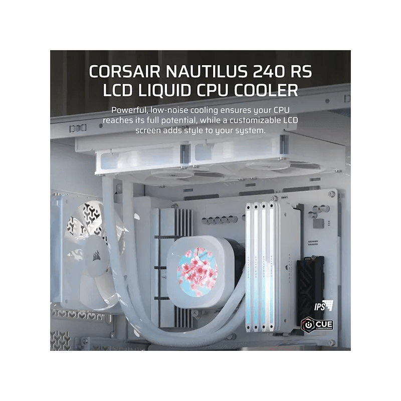 CORSAIR NAUTILUS 240 RS LCD Blanc - Image 2