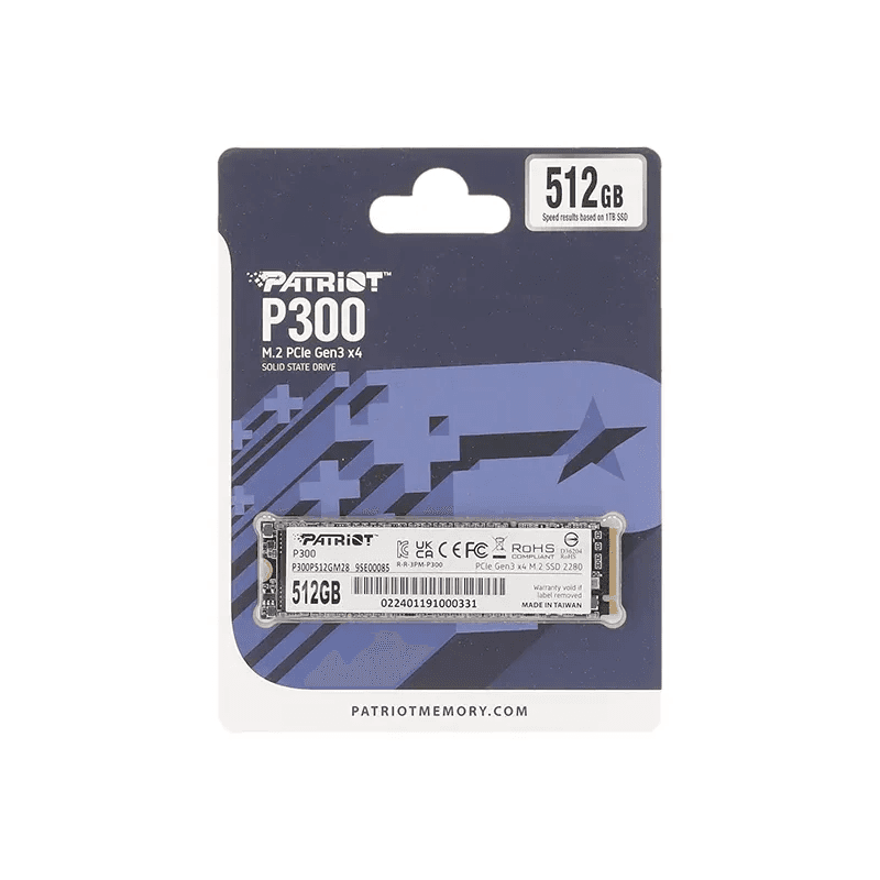 PATRIOT P300 512GB M.2 PCIE NVME SSD - Image 3