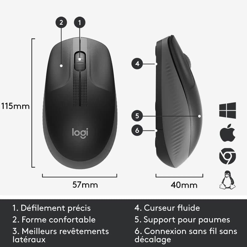 LOGITECH M190 Charbon - Image 4
