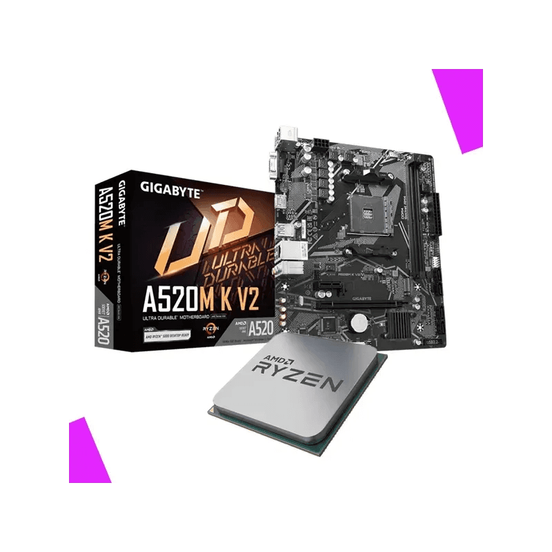 AMD Ryzen 3 3200G (3.6 GHz / 4.0 GHz) Tray + Gigabyte A520M K V2